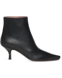 Paris Texas - Rose Leather Ankle Boots - Lyst