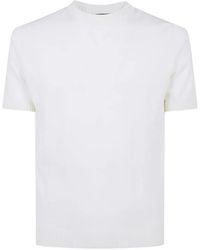 FILIPPO DE LAURENTIIS - Ribbed-Trim Knitted T-Shirt - Lyst