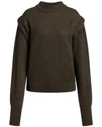 Alberta Ferretti - Layered-Detail Wool Sweater - Lyst