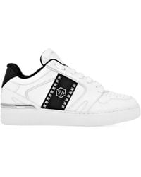 Philipp Plein - Low-Top Leather Sneakers - Lyst