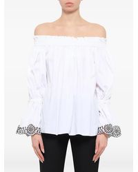 McQueen - Off The Shoulder Blouse - Lyst