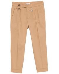 Manuel Ritz - Pleated Turn-Up Trousers - Lyst