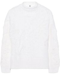 Ermanno Scervino - Long Sleeve Crew Neck Sweater - Lyst
