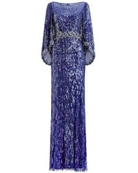Jenny Packham - Ines Embellished Long-Sleeved Maxi Dress - Lyst