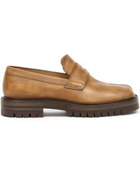 Maison Margiela - Tabi Leather Loafers - Lyst