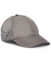 Prada - Re-nylon Enamel-logo Baseball Cap - Lyst