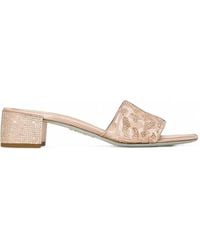 Rene Caovilla - Allura Crystal-Embellished Leopard-Pattern Sandals - Lyst