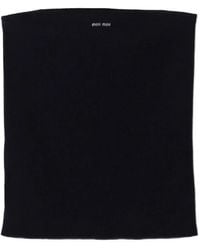 Miu Miu - Intarsia-Logo Top - Lyst