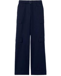 Claudie Pierlot - Cargo Broek Met Wijde Pijpen En Ceintuur - Lyst