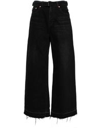 Sacai - Raw-cut Wide-leg Jeans - Lyst