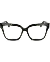 Longchamp - Tortoiseshell-Effect Square-Frame Glasses - Lyst