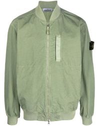 Stone Island - Bomber Con Motivo Compass - Lyst