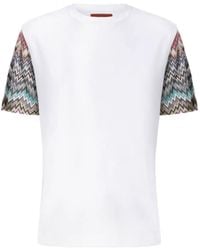 Missoni - Zigzag-Pattern Short-Sleeved T-Shirt - Lyst