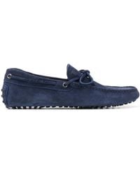 Tod's - Mocassins Gommino En Daim - Lyst