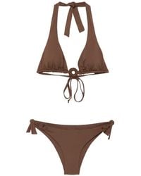 Fisico - Ring-Detail Halterneck Bikini - Lyst