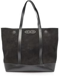 HTC - Grand Sac Porté Épaule Dusty Mustache En Daim - Lyst