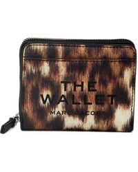 Marc Jacobs - Leopard-Print The Mini Compact Wallet - Lyst