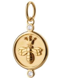 Monica Rich Kosann - 18Kt Diamond Queen Bee Charm - Lyst