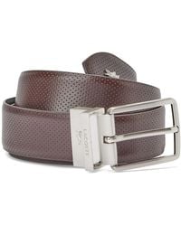 Lacoste - Reversible Leather Belt - Lyst