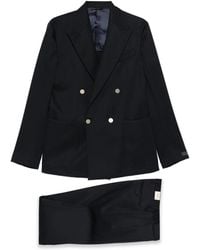 Briglia 1949 - Bolgheri Cotton Double-Breasted Suit - Lyst