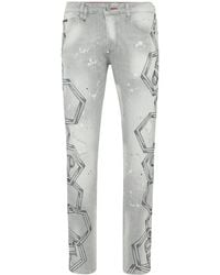 Philipp Plein - Crystal-Embellished Jeans - Lyst