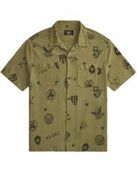 RRL - Graphic-Print Short Sleeve Shirt - Lyst