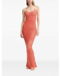 Guess - Crochet-Detail Maxi Dress - Lyst