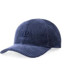 C.P. Company - Logo-Embroidered Corduroy Baseball Cap - Lyst
