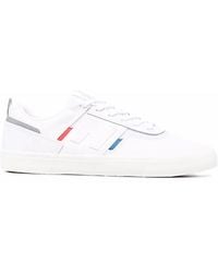 New Balance - Logo-Patch Panelled Leather Sneakers - Lyst