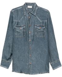 Pierre Louis Mascia - Silk Flap-Pocket Shirt - Lyst