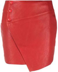 Zadig & Voltaire - Junko Cuir Leather Miniskirt - Lyst
