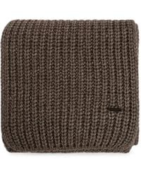 DSquared² - Logo-Plaque Ribbed Scarf - Lyst