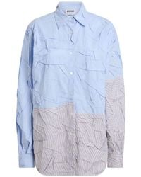 Moschino - Stretch Cotton Poplin Shirt - Lyst