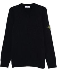 Stone Island - Vネック セーター - Lyst