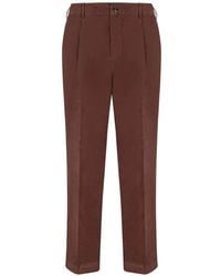 Dell'Oglio - Pleated Corduroy Trousers - Lyst