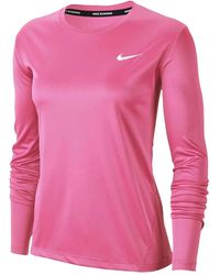 Nike - Long Sleeve Running Top - Lyst