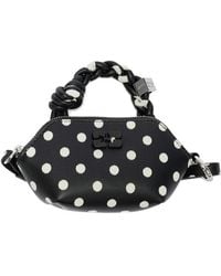 Ganni - Mini Top Handle Bag With Knot Detail - Lyst