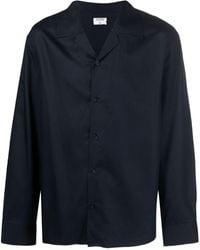 Filippa K - Notched-collar Long-sleeve Shirt - Lyst