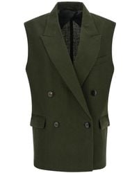 Max Mara - Aia Double-Breasted Waistcoat - Lyst