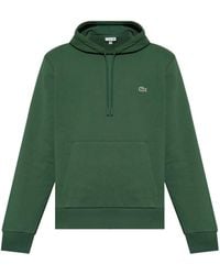 Lacoste - Hoodie Aus Fleece Mit Stickerei - Lyst
