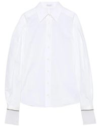 Brunello Cucinelli - Puff-Sleeve Button-Down Shirt - Lyst