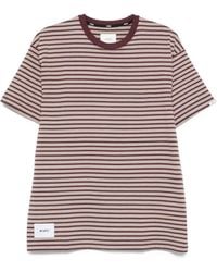 WTAPS - Striped Crew-Neck T-Shirt - Lyst