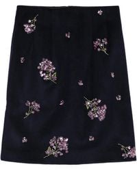 ShuShu/Tong - Sequin-Embellished Short Straight Skirt - Lyst