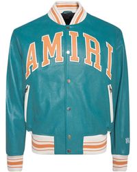 Amiri - Bomberjacke Aus Leder - Lyst