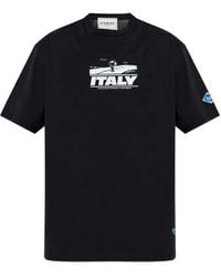 Iceberg - X Peanuts Italy T-Shirt Met Grafische Print - Lyst