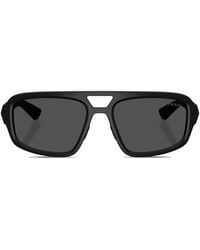 Prada Linea Rossa - Logo Sunglasses - Lyst