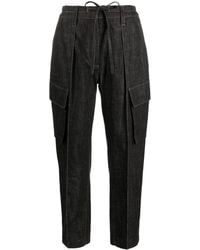 Brunello Cucinelli - Cropped Denim Trousers - Lyst