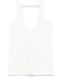 MM6 by Maison Margiela - Strap-Detail Tank Top - Lyst