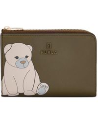 Furla - Bear-Print Zip-Around Wallet - Lyst
