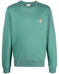 Maison Kitsuné - Sweatshirt With Application - Lyst